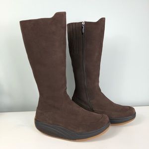 MBT Brown Suede Tall Tambo Boot Size 9